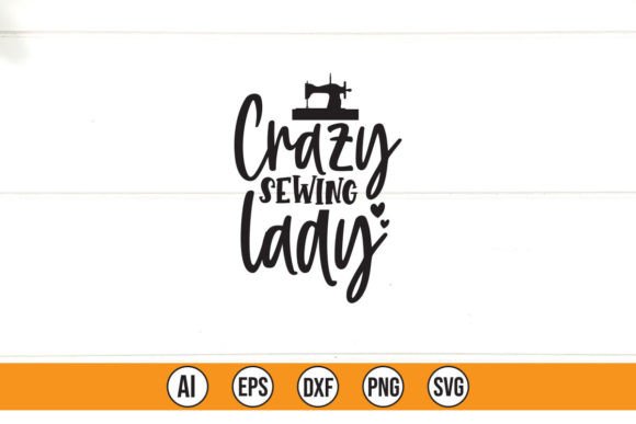 A Design Asset Review: The Crazy Sewing Lady T-Shirt Graphic