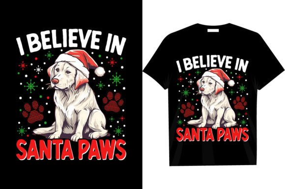 A Designer's Review of the Santa Paws Christmas T-Shirt Graphics