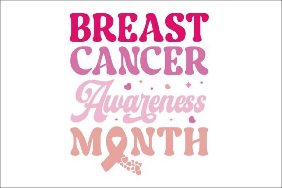 Breast Cancer Awareness Month Graphics for T-Shirt Designs