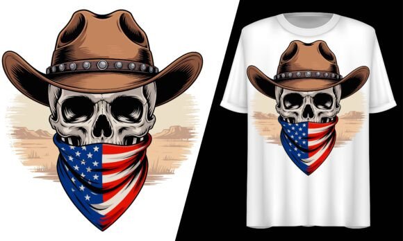 Cowboy Skeleton Patriotic 4th of July Design Review