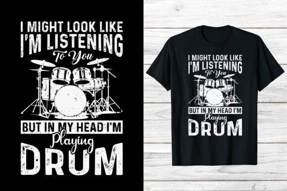 Drummer Music Lover Graphics & T-Shirt Design Review