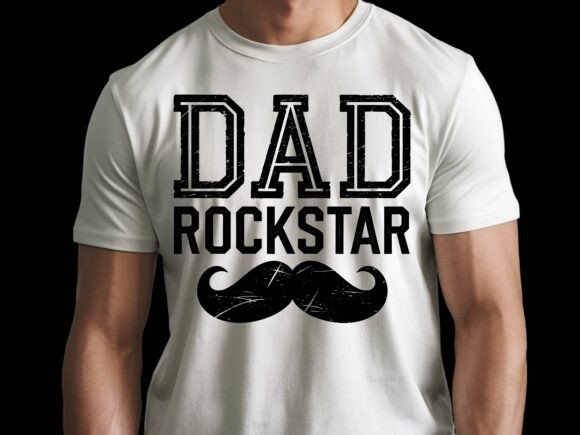 Fathers Day Dad Rockstar SVG: T-Shirt Graphics Review
