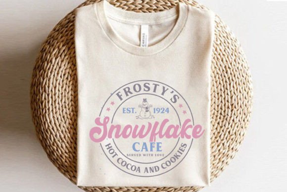 Frosty’s Snowflake Cafe SVG: A Cohesive Winter Graphic