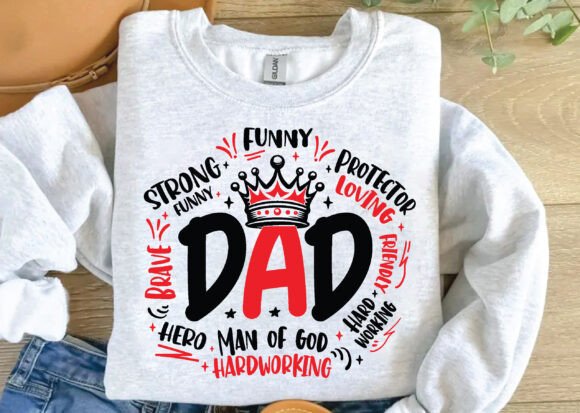 Happy Father’s Day PNG: Graphics for T-Shirt Designs