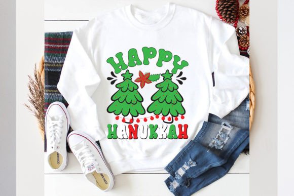 Happy Hanukkah SVG Design: A Graphic Asset for T-Shirt & Content Design