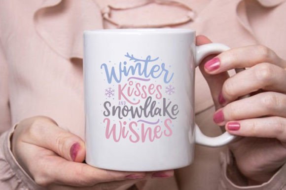 Winter Kisses: A Versatile Graphic for T-Shirt Designs and Beyond
